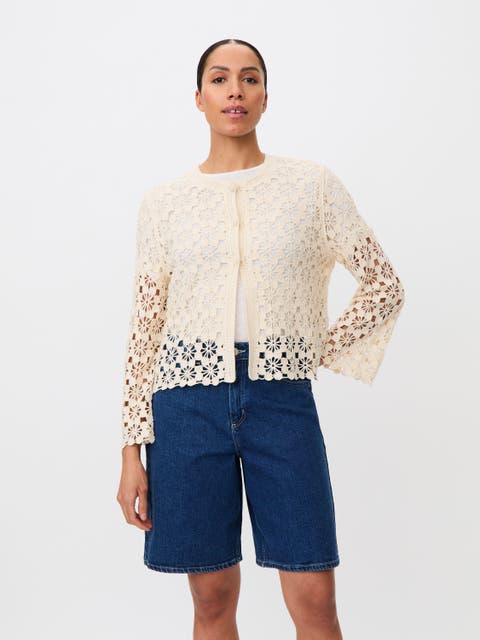Malittalis Crochet Floral Cardigan
