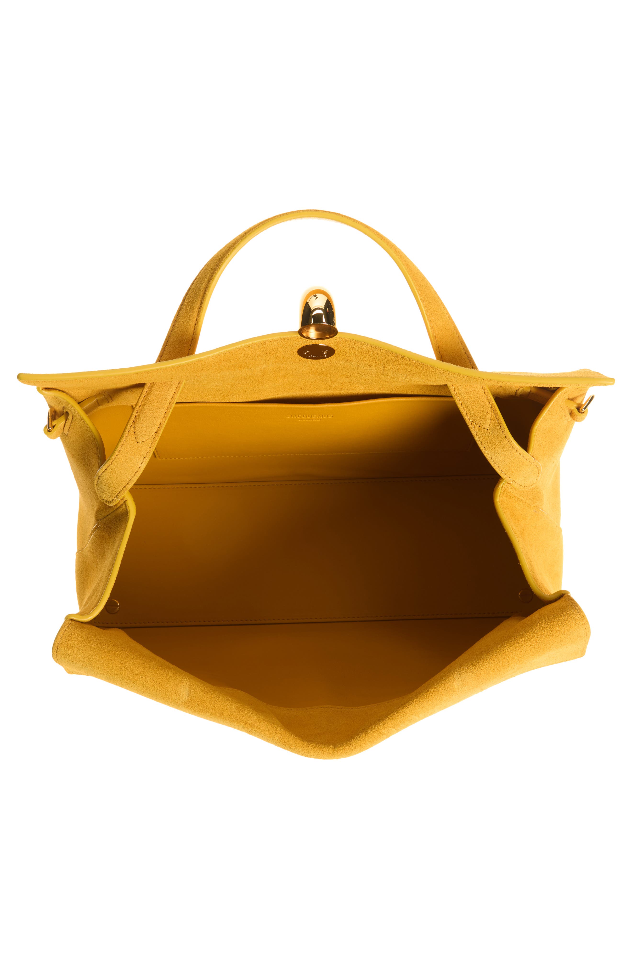Le Valerie Suede Top Handle Bag, Alternate, color, DARK YELLOW 290