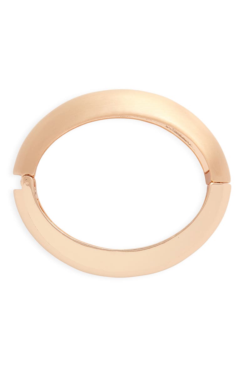 Concave Hinge Bangle, Main, color, GOLD