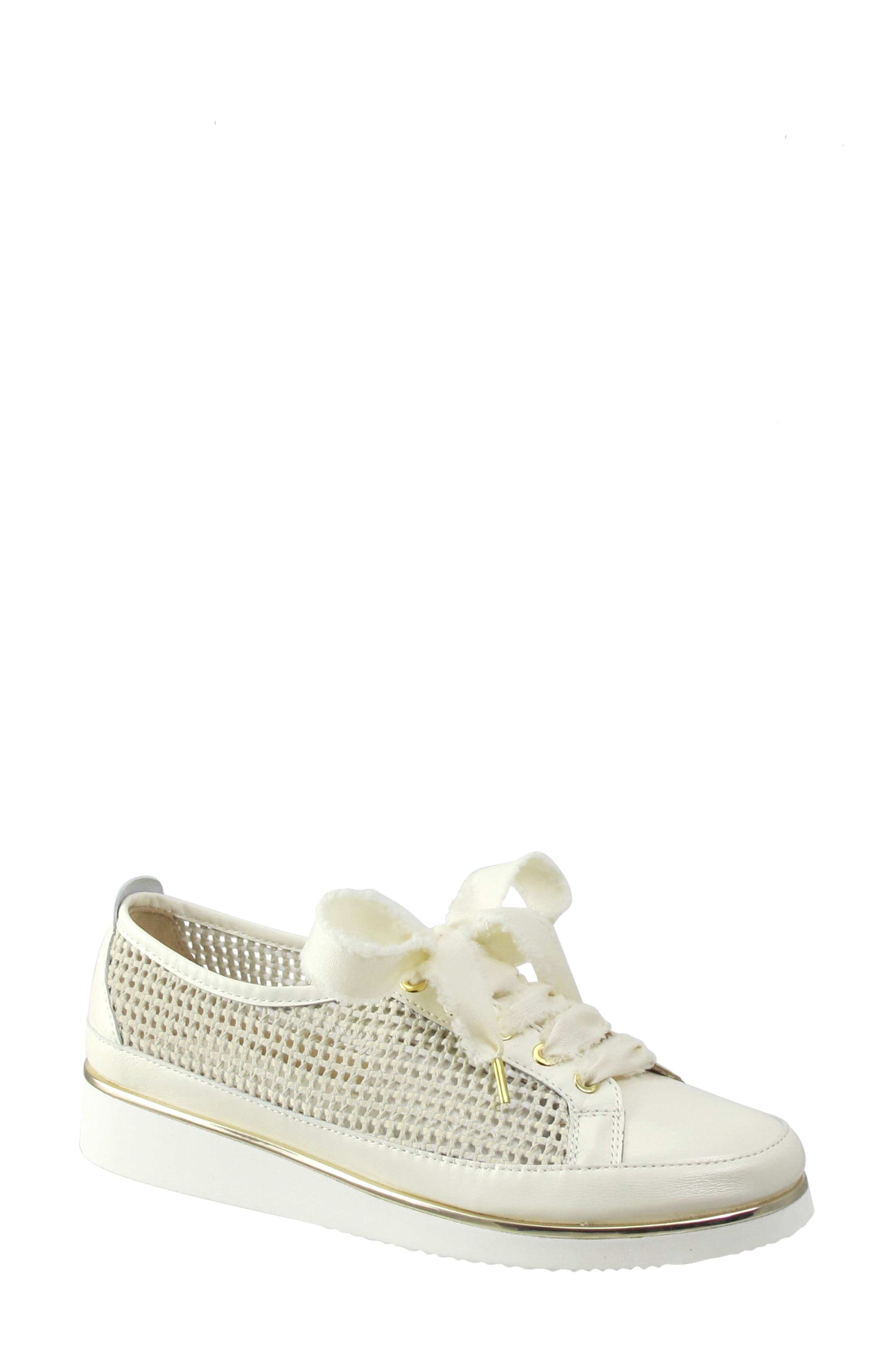 Ron White Novalee Woven Raffia Sneaker, Main, color, 