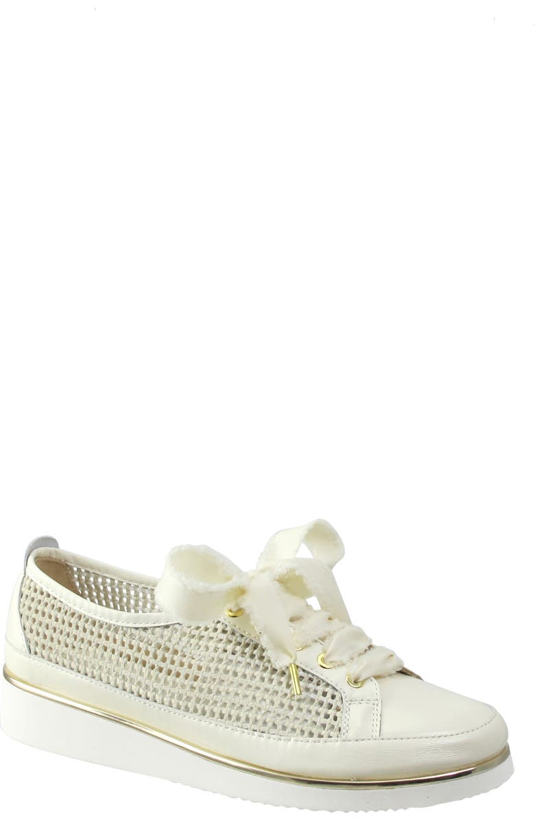 Ron White Novalee Woven Raffia Sneaker, Main, color,