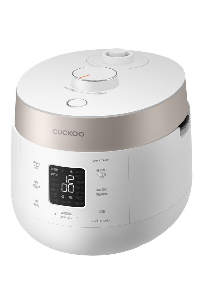 6-Cup Twin Pressure Rice Cooker, Alternate, color, WHITE