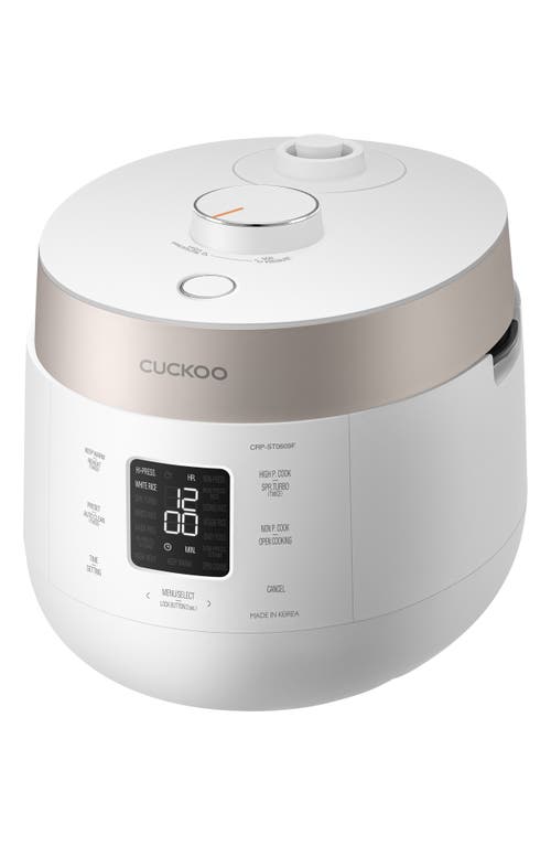 Cuckoo 6-cup Twin Pressure Rice Cooker In White