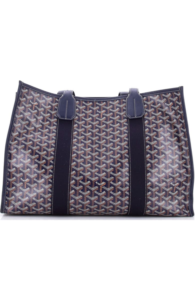 Pre-Owned Goyard Villette Tote Printed Coated Canvas MM, Alternate, color, Blue
