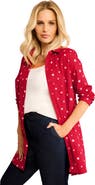 Roaman's Kate Long-Sleeve Crisp Cotton-Blend Button-Front Tunic
