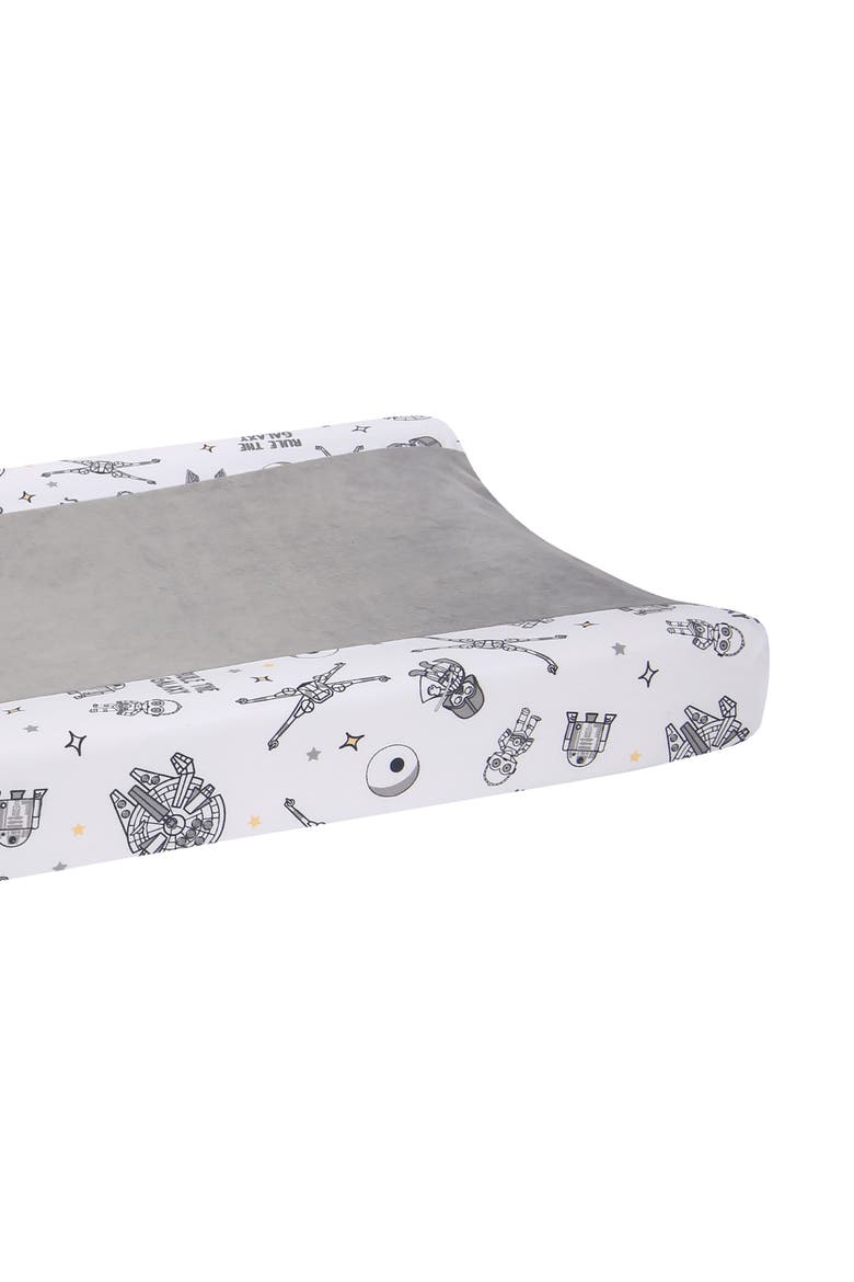 Star Wars Millennium Falcon Soft Changing Pad Cover, Alternate, color, Gray