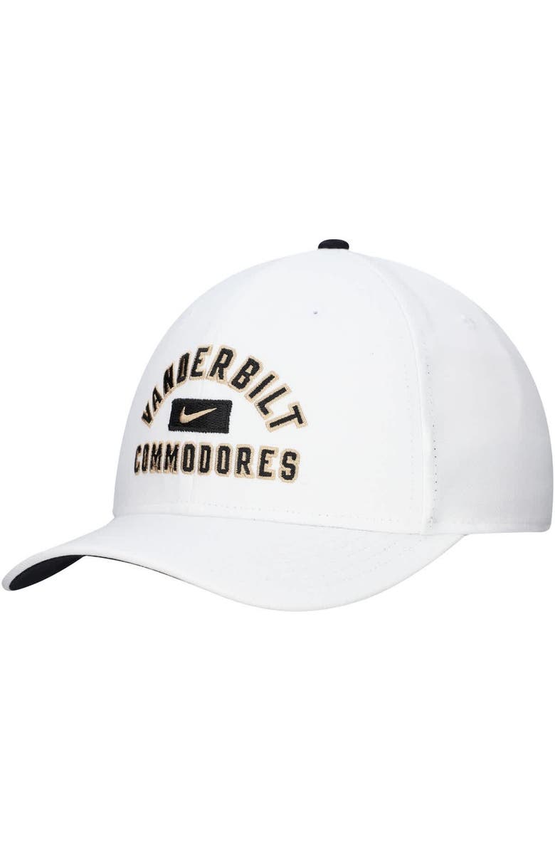 Nike Men's Nike White Vanderbilt Commodores Rise Flex Hat, Main, color, White