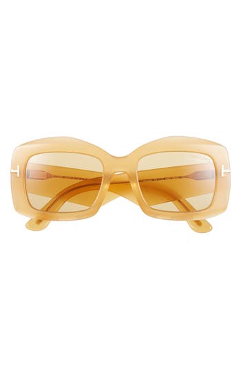Tom Ford 83mm Square Sunglasses In Brown