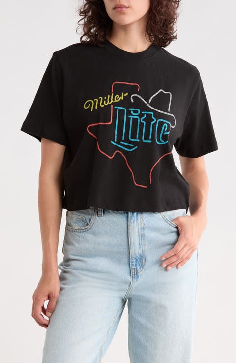 Miller Lite Texas Graphic T-Shirt
