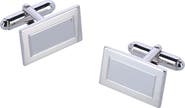 Trafalgar Sterling Silver Rectangle Cuff Links
