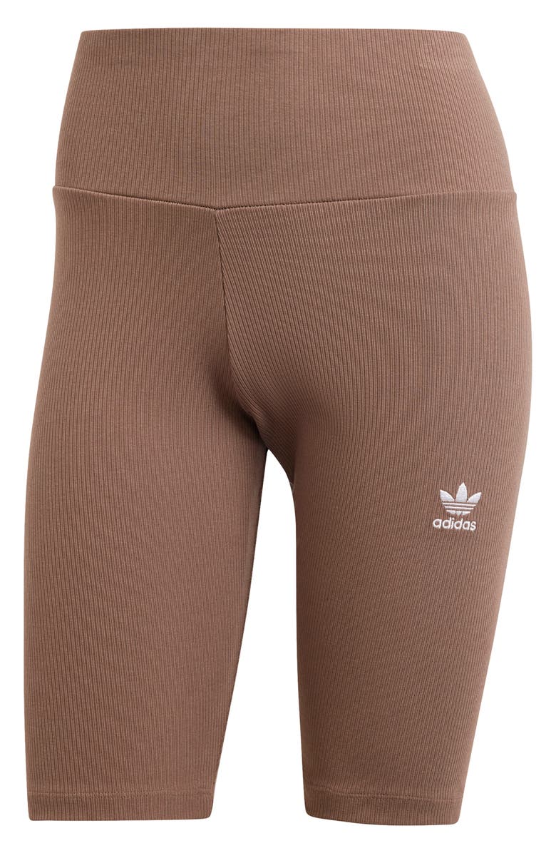 adidas Lifestyle High Waist Rib Shorts, Alternate, color, 