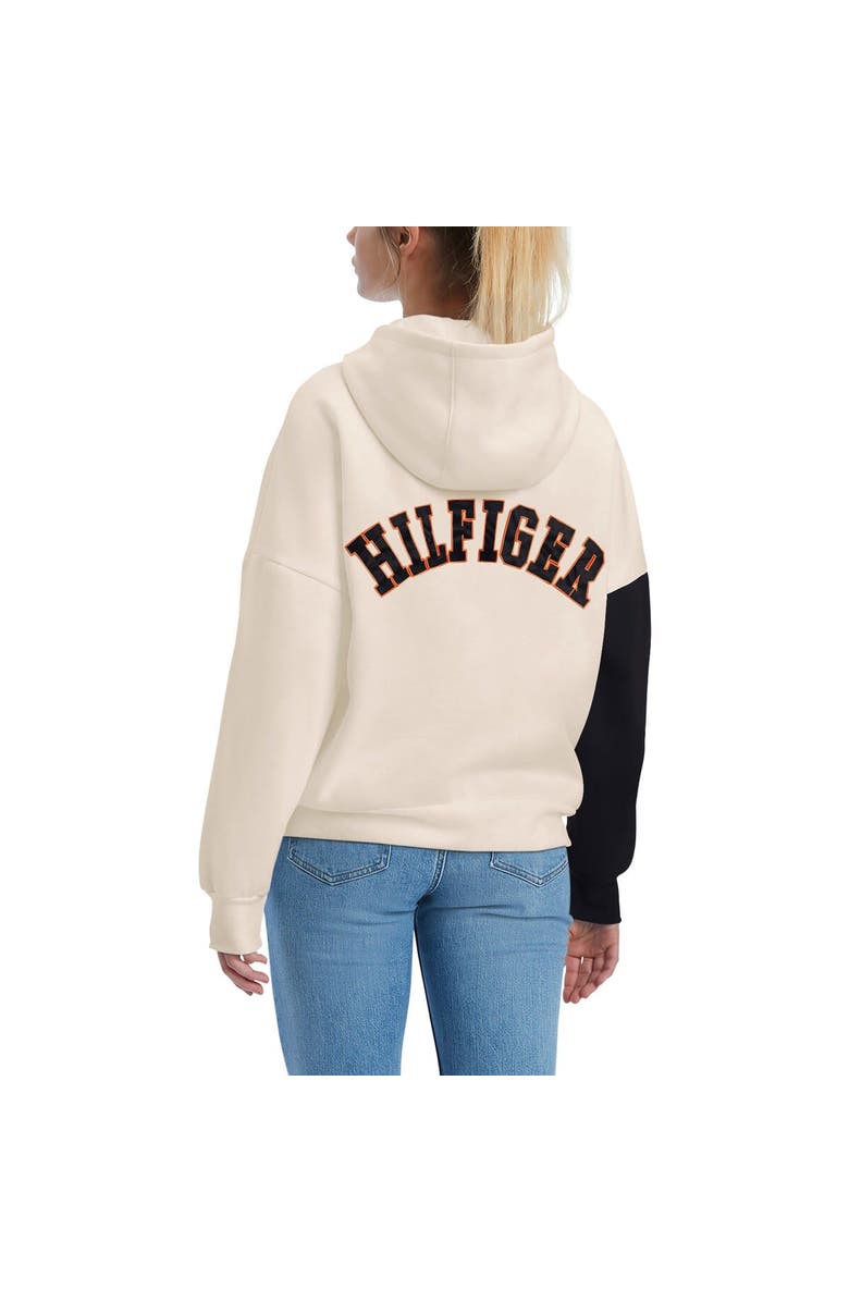 Tommy Hilfiger Women's Tommy Hilfiger Cream/Black Philadelphia Flyers Harriet Pullover Hoodie, Alternate, color,