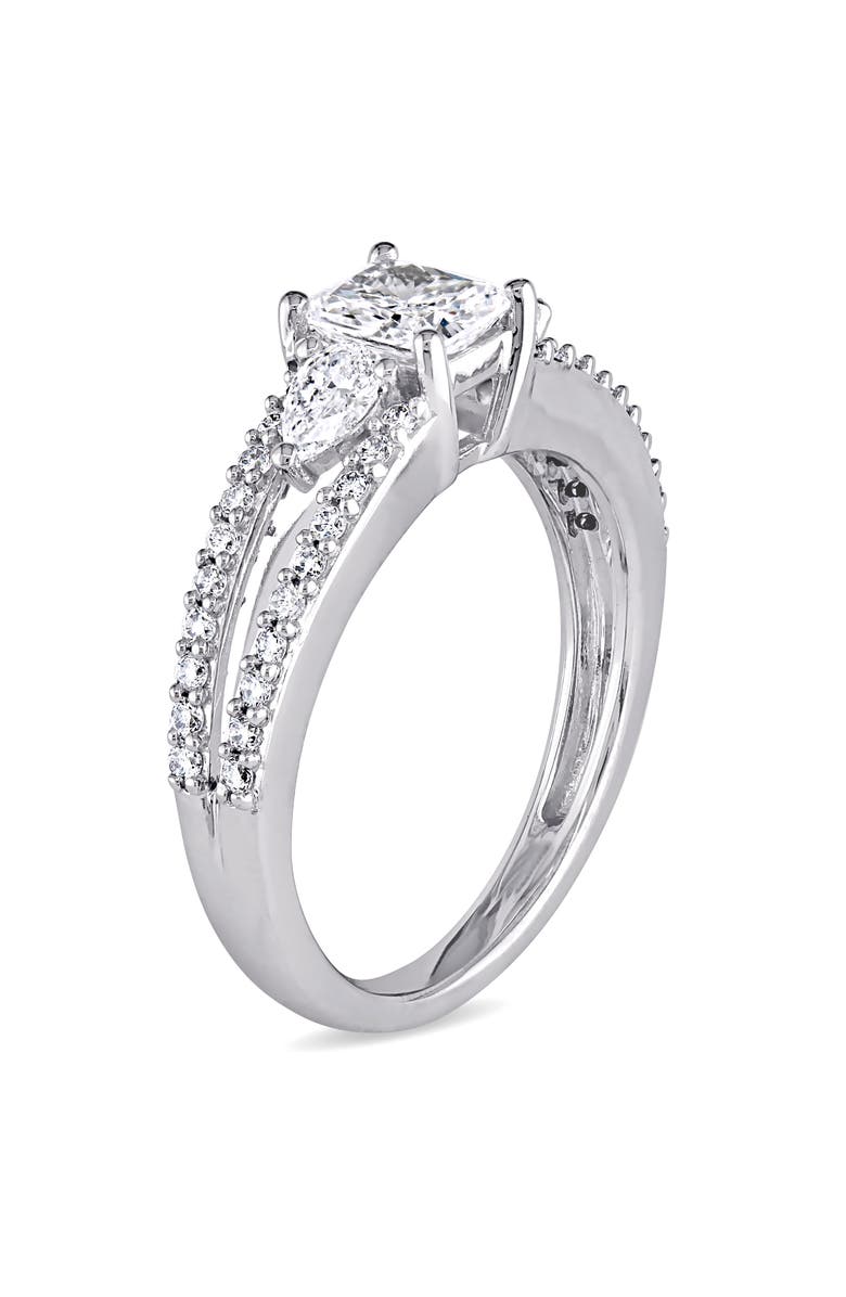 Julianna B. Diamond 3-Stone Split Shank Ring 14k, Alternate, color, 14K White Gold