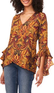 Vince Camuto Ruffle Sleeve Blouse
