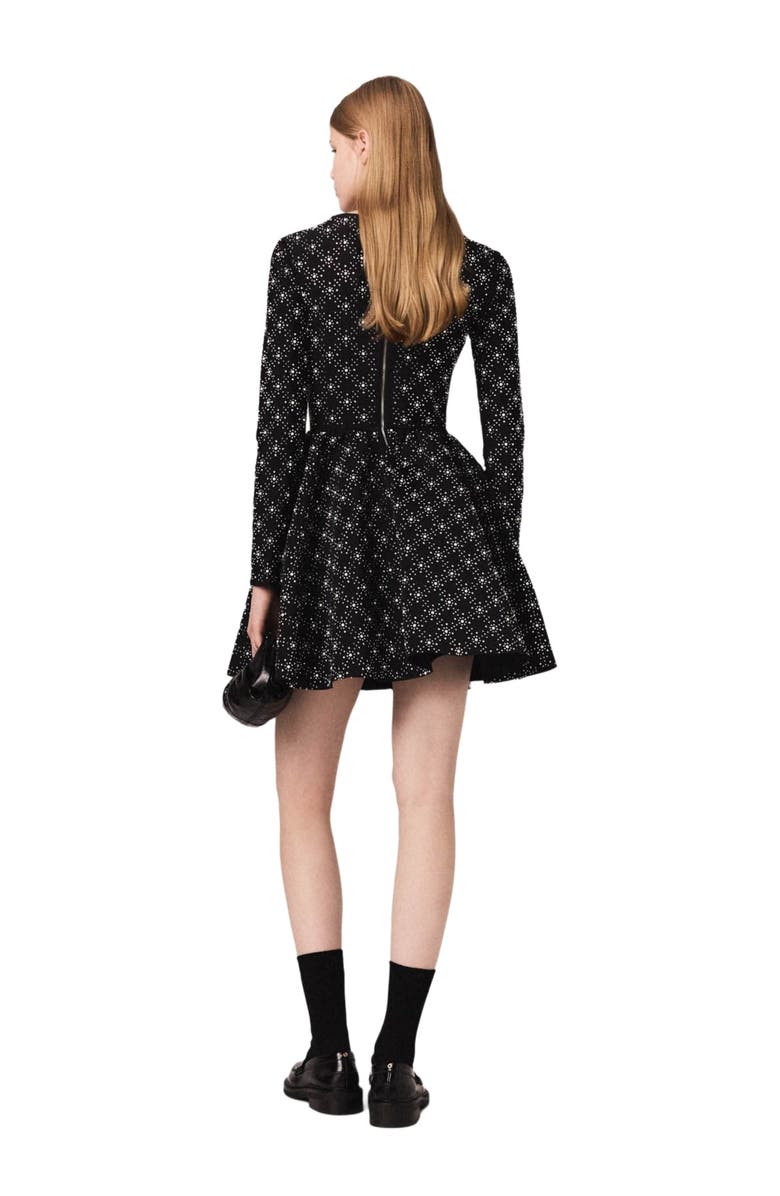 Pearl and rhinestone skater dress