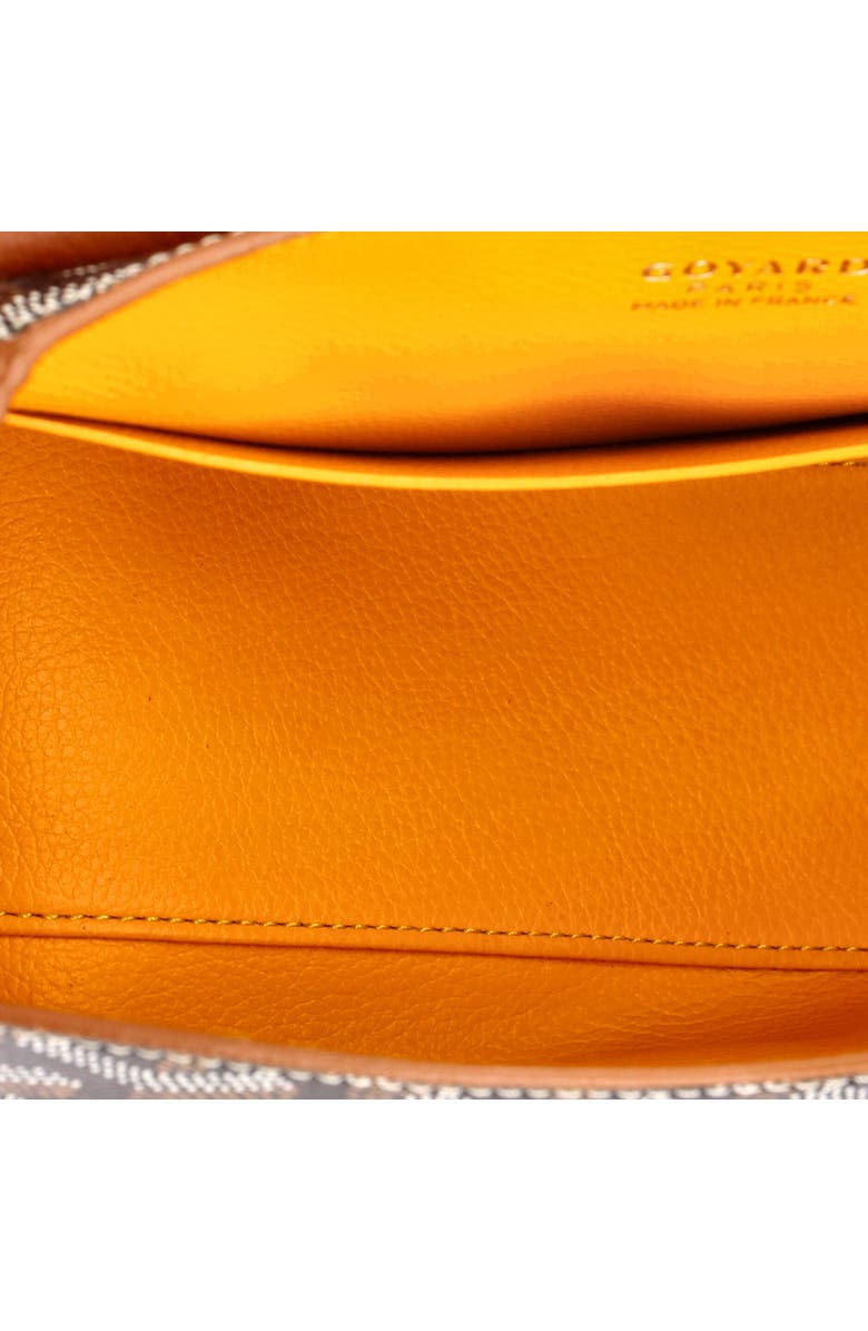 Pre-Owned Goyard Saigon Top Handle Bag Coated Canvas with Leather Mini, Alternate, color, Brown