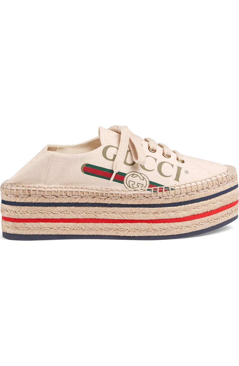 Gucci Lilibeth Convertible Logo Espadrille, Alternate, color,