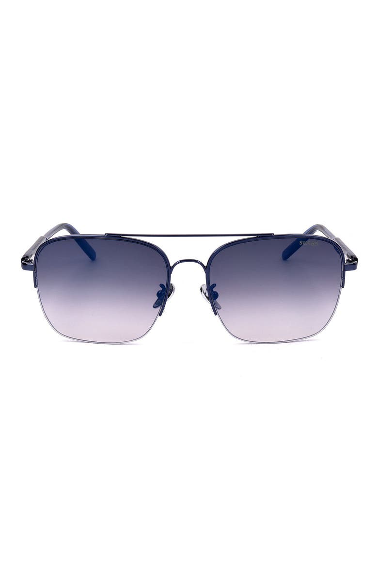 48mm Aviator Sunglasses, Main, color, BLUE