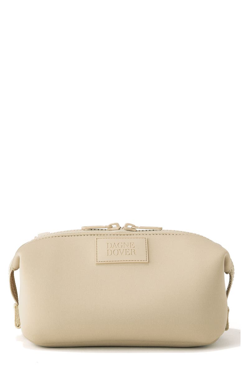 Small Hunter Neoprene Toiletry Bag, Main, color, ALMOND LATTE