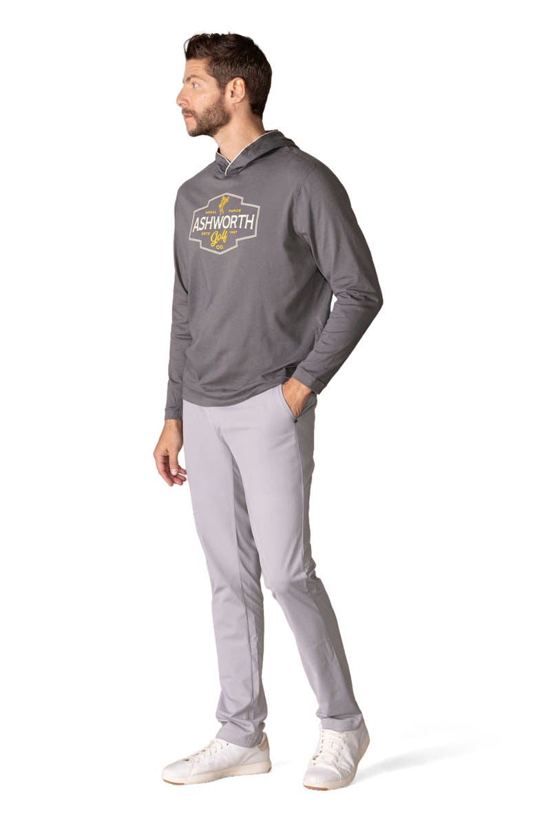 ASHWORTH GOLF Moral Force Shield Hoodie, Alternate, color, Grey