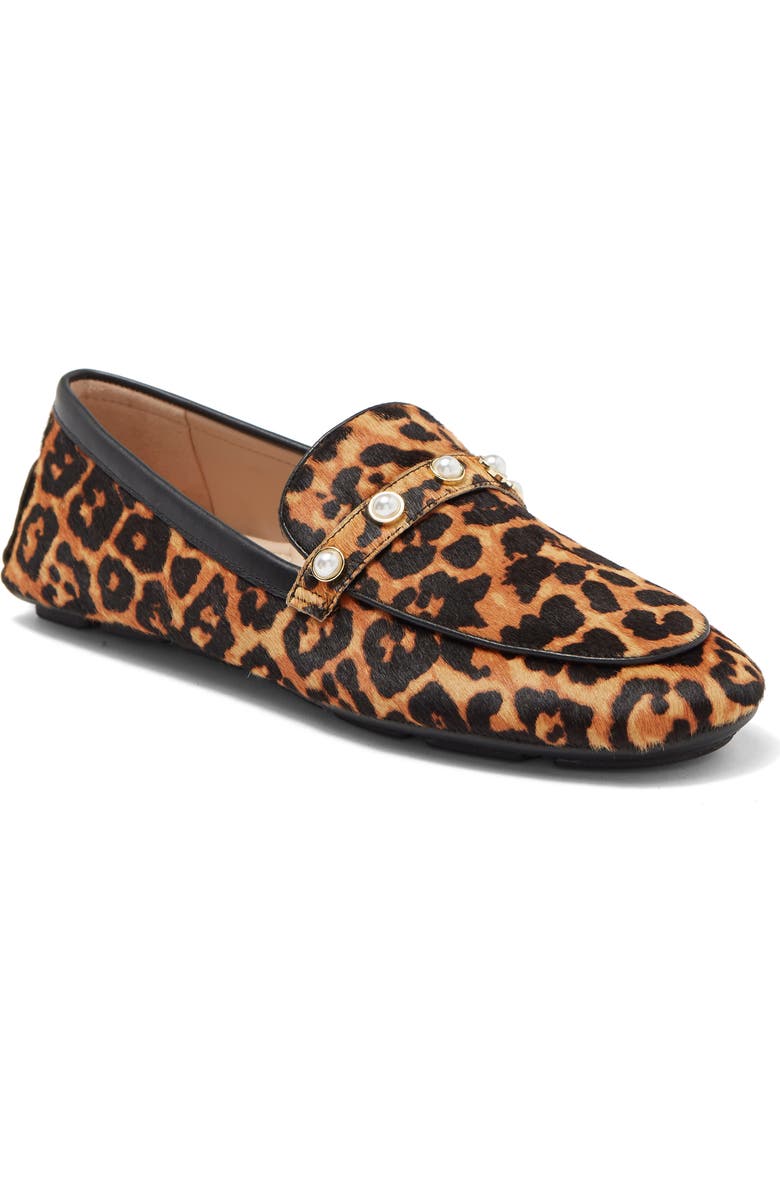 Stuart Weitzman Allpearls Faux Pearl Genuine Calf Hair Loafer, Main, color, Classic