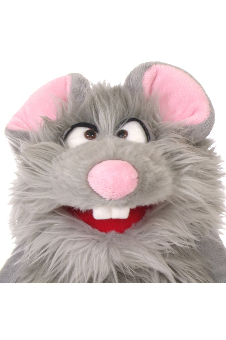 Zig The Grey Friendly Monster 14 Inch Plush Hand Puppet, Alternate, color, Gray