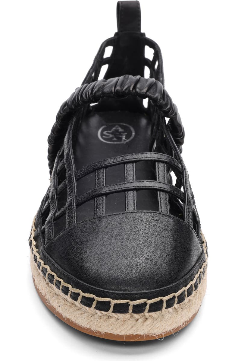 Ash Elly Espadrille Flat, Alternate, color, Black