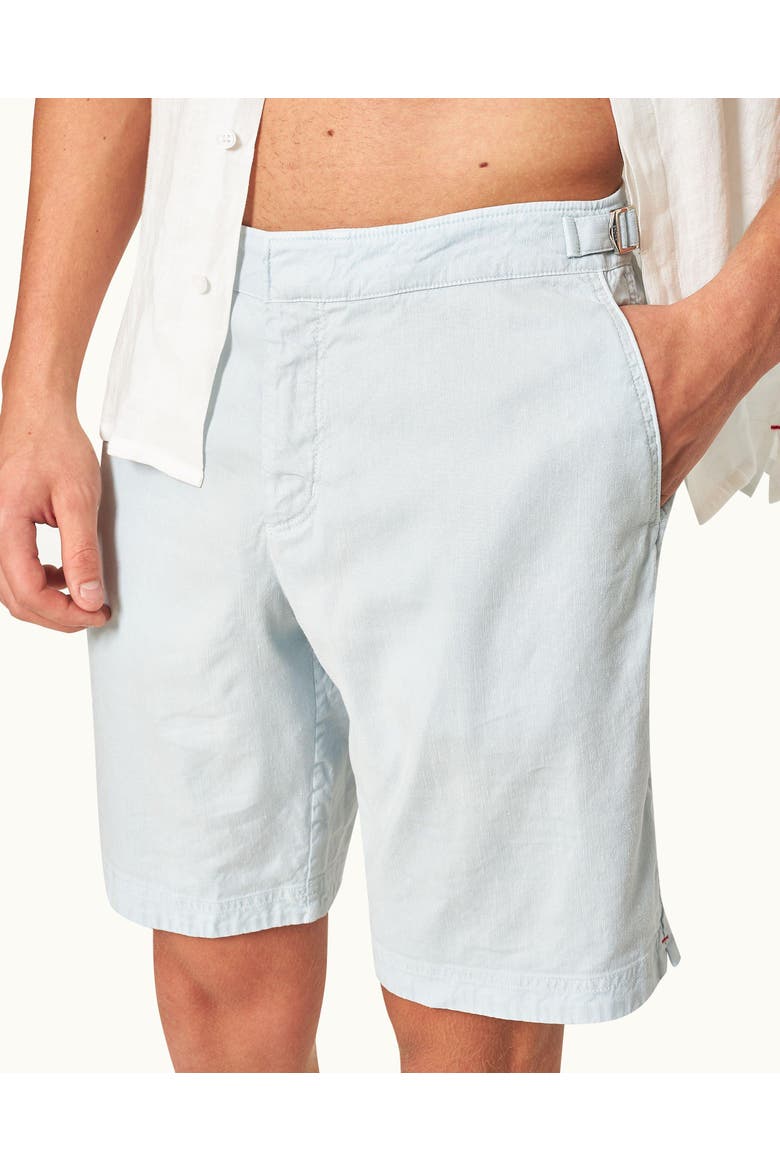Dane Garment Dye Tailored-Fit Shorts, Alternate, color, LIGHT SKY POOL