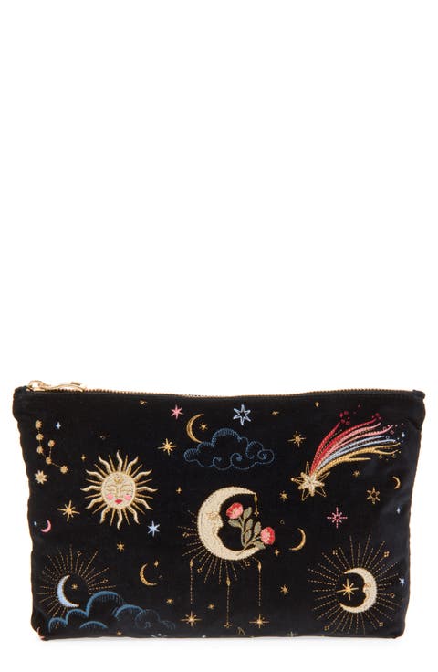 Aurora Lights Velvet Everyday Pouch
