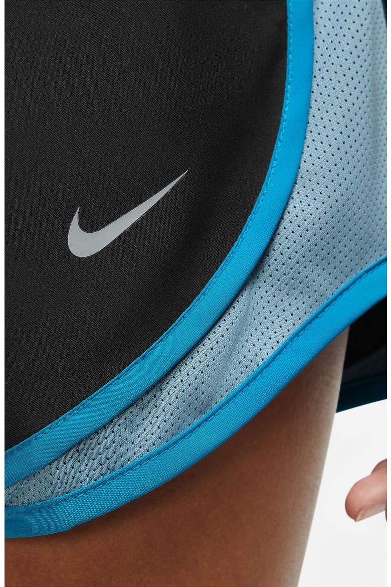 Dri-FIT Tempo Running Shorts, Alternate, color, BLACK/ WORN BLUE