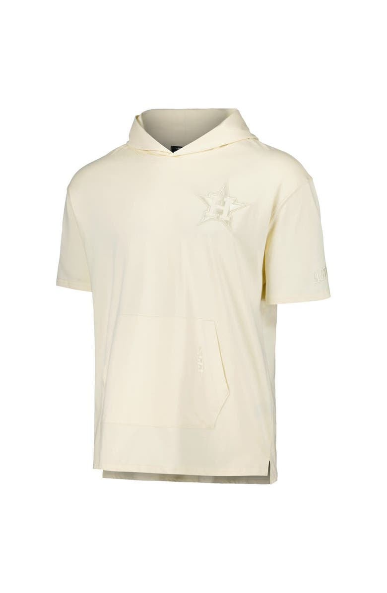 PRO STANDARD Men's Pro Standard Cream Houston Astros Neutral Short Sleeve Hoodie T-Shirt, Alternate, color, Cream