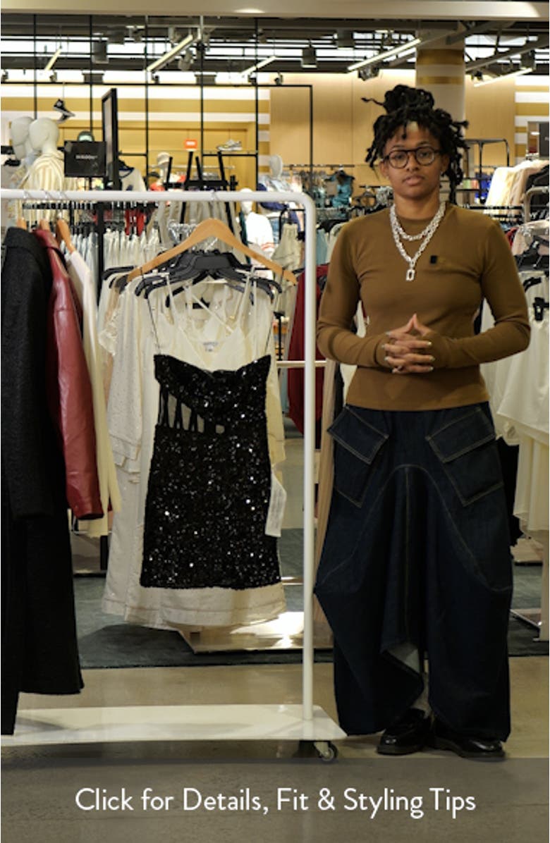 Cherie Sequin Strapless Minidress, sales video thumbnail