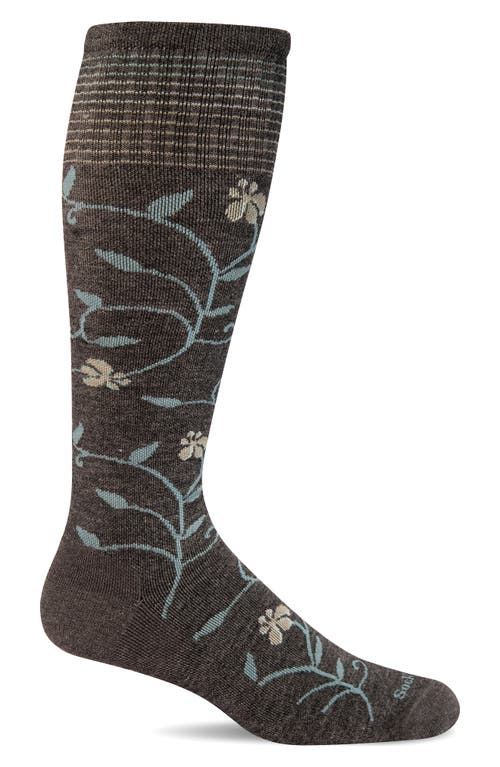 Sockwell Full Sun Wide Calf Compression Socks In Brown