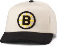American Needle Men's American Needle White/Black Boston Bruins Burnett Adjustable Hat