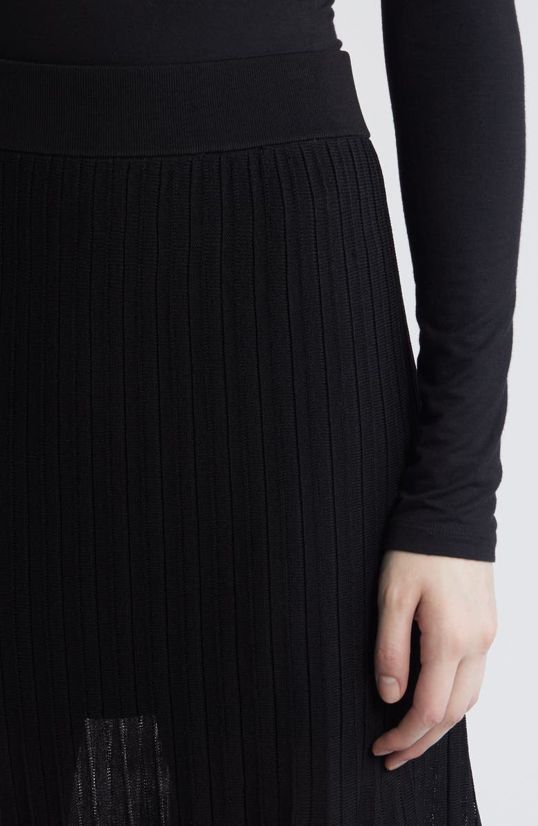 COS Pleated Knit Midi Skirt, Alternate, color, 