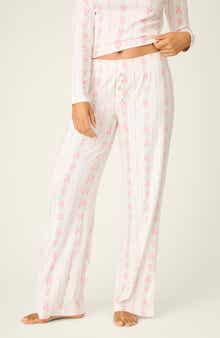 Roses Are Pink Double Brushed Pointelle Pajama Pants
