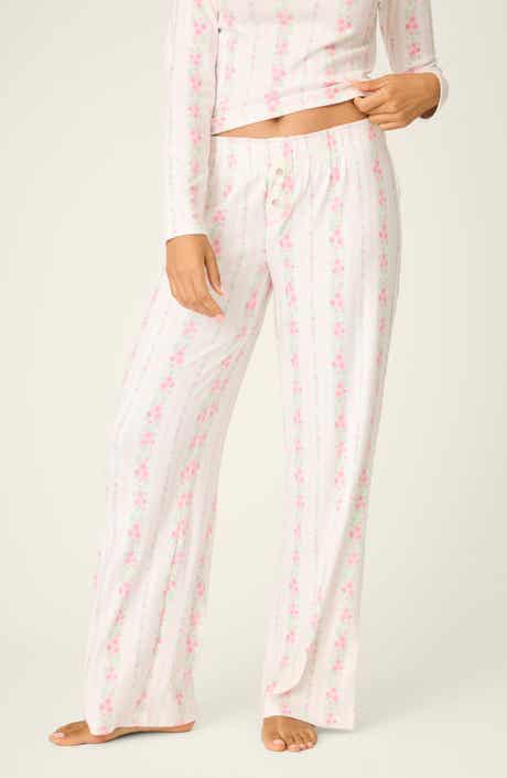 Roses Are Pink Double Brushed Pointelle Pajama Pants