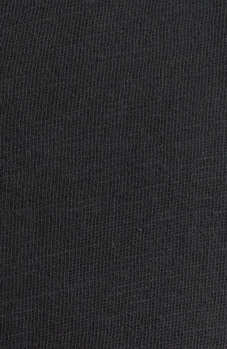 rag & bone Classic Short Sleeve Henley, Alternate, color, Jet Black