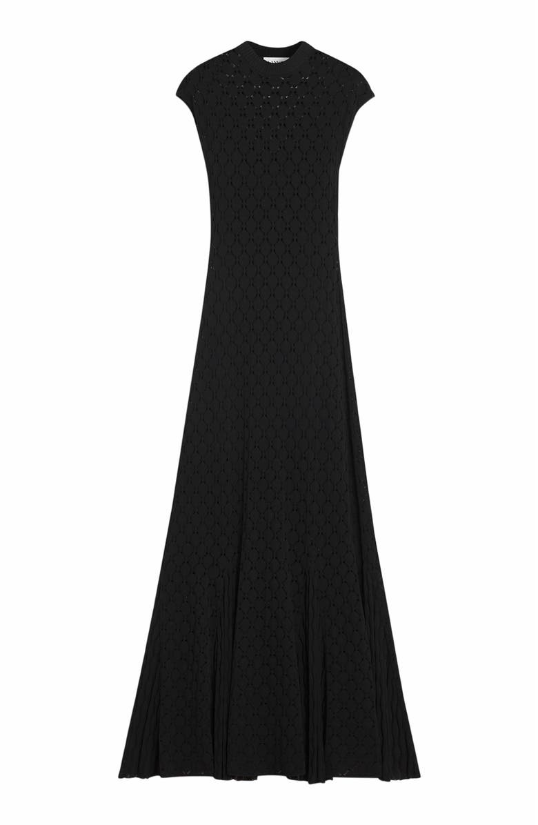 Lanvin Long Dress In Lace Effect Knit, Alternate, color, 