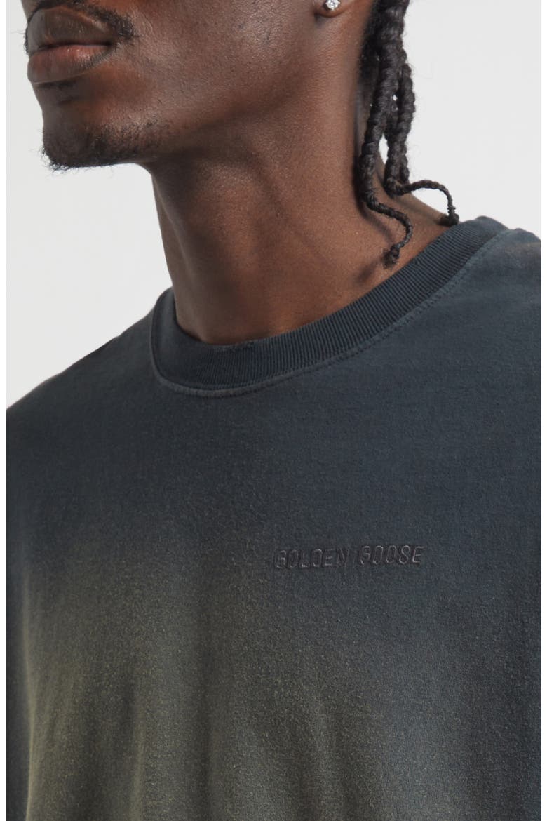 Gender Inclusive Journey Garment Dyed Logo T-Shirt, Alternate, color, BLEACHED WASHED BLACK
