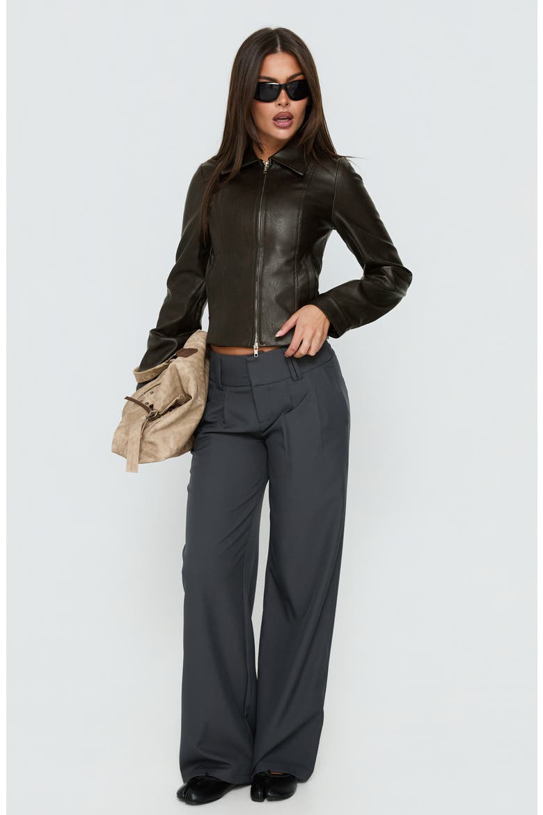 Two Lovers Low Rise Straight Leg Pants, Alternate, color, SLATE