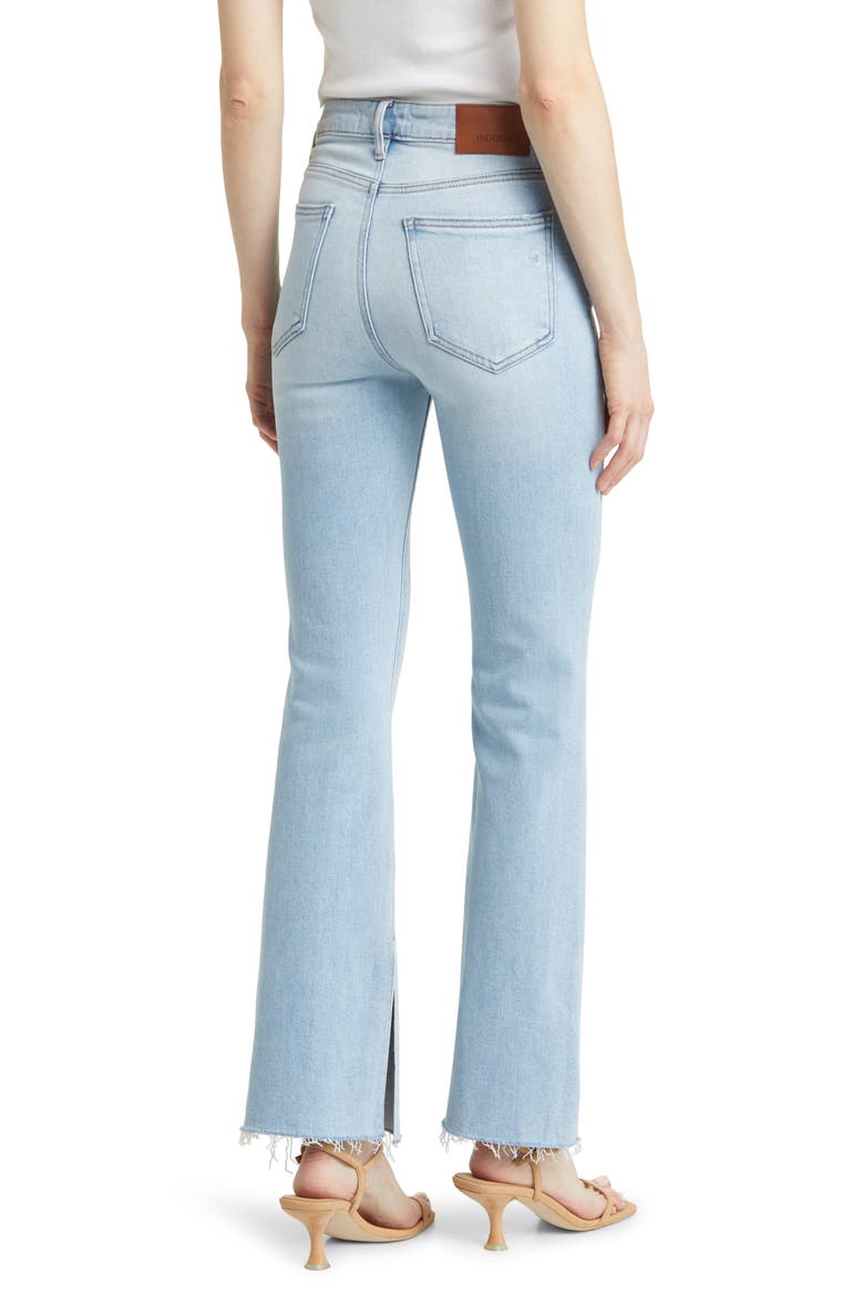 Raw Hem Bootcut Jeans, Alternate, color, LIGHT WASH