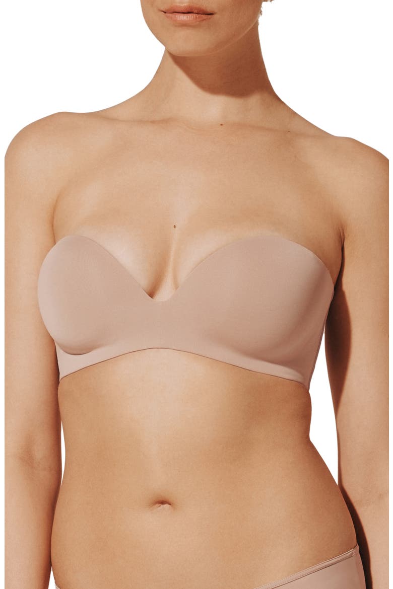 24/7® Classic Underwire Strapless Push-Up Bra, Main, color, TAUPE