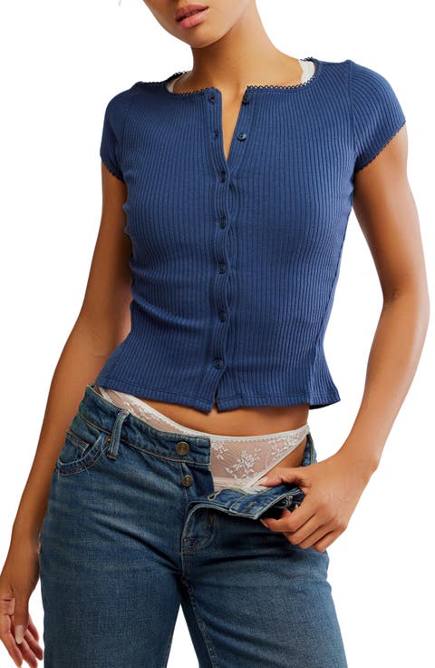 Most Wanted Short Sleeve Cotton Blend Cardigan