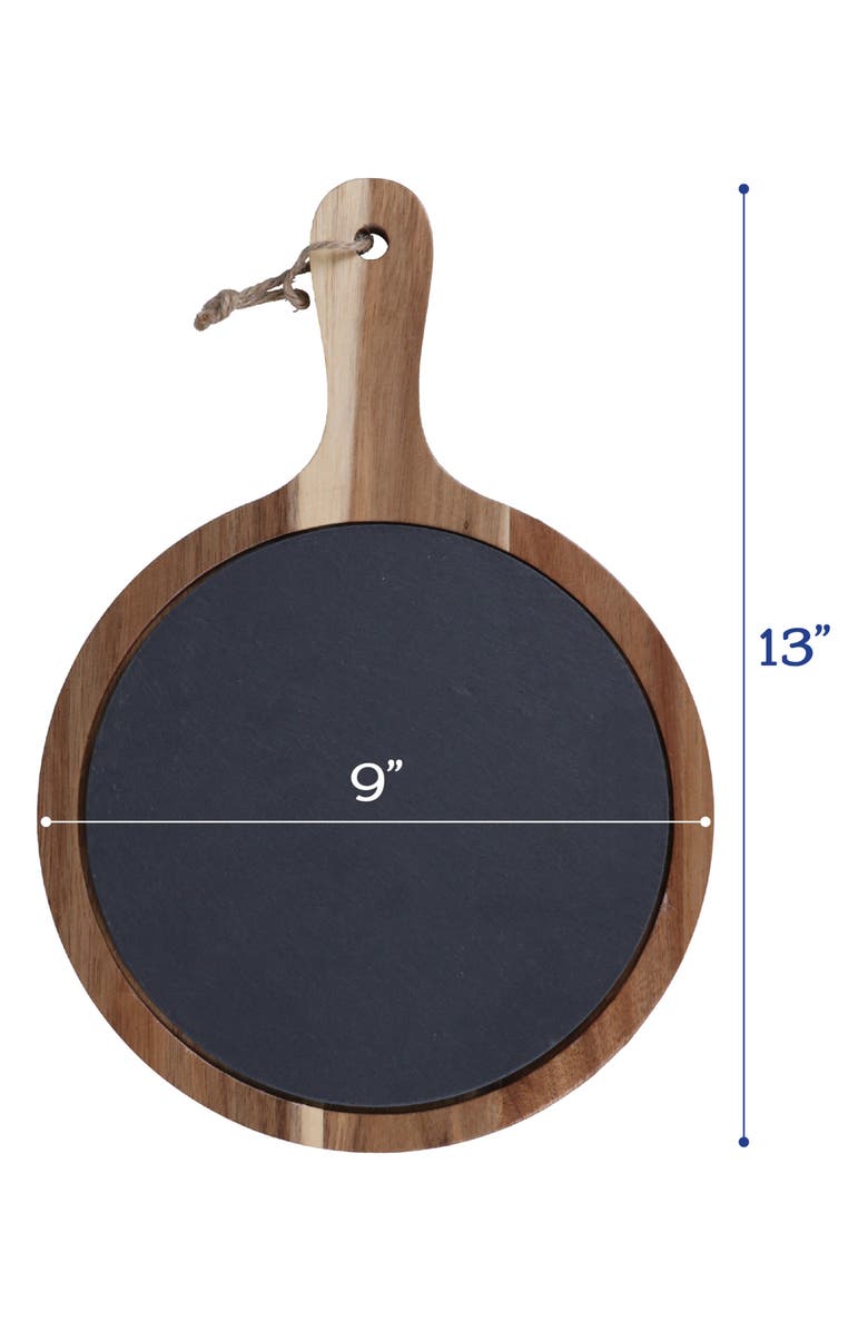 BIA Cordon Bleu Set of 3 Round Wood Serving Boards, Alternate, color, Natural