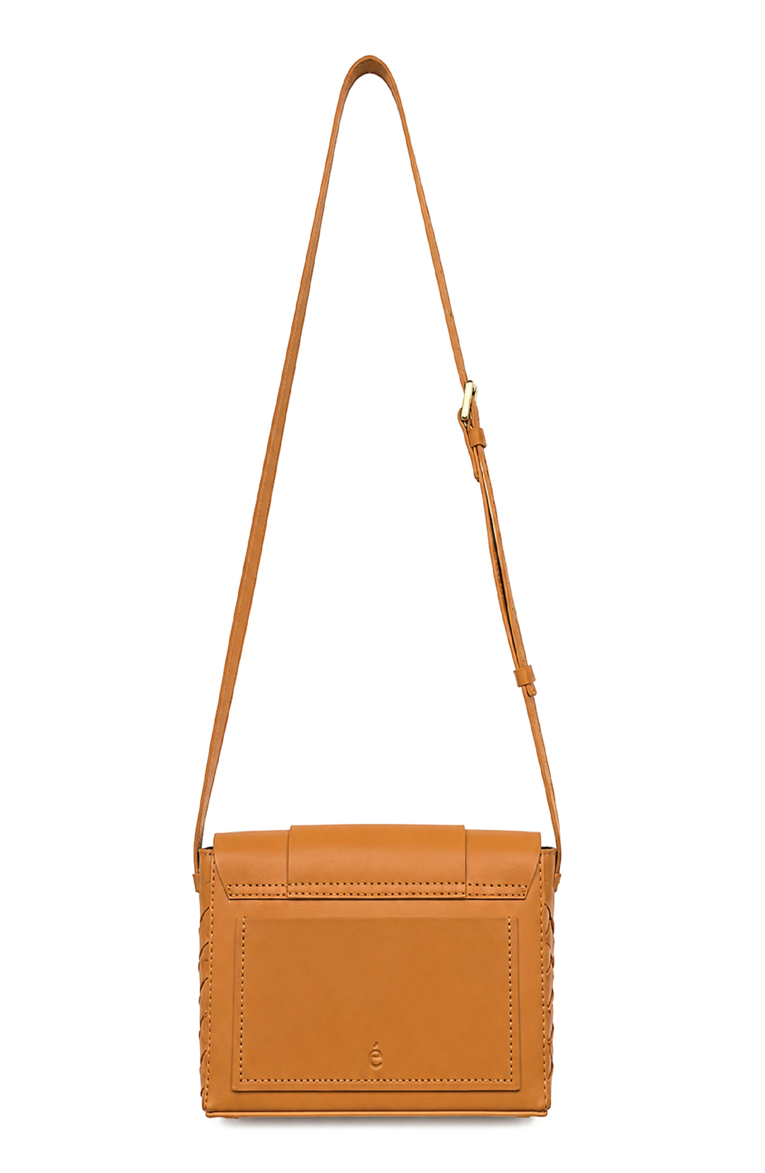 Iris Leather Crossbody Bag, Alternate, color, CARAMEL
