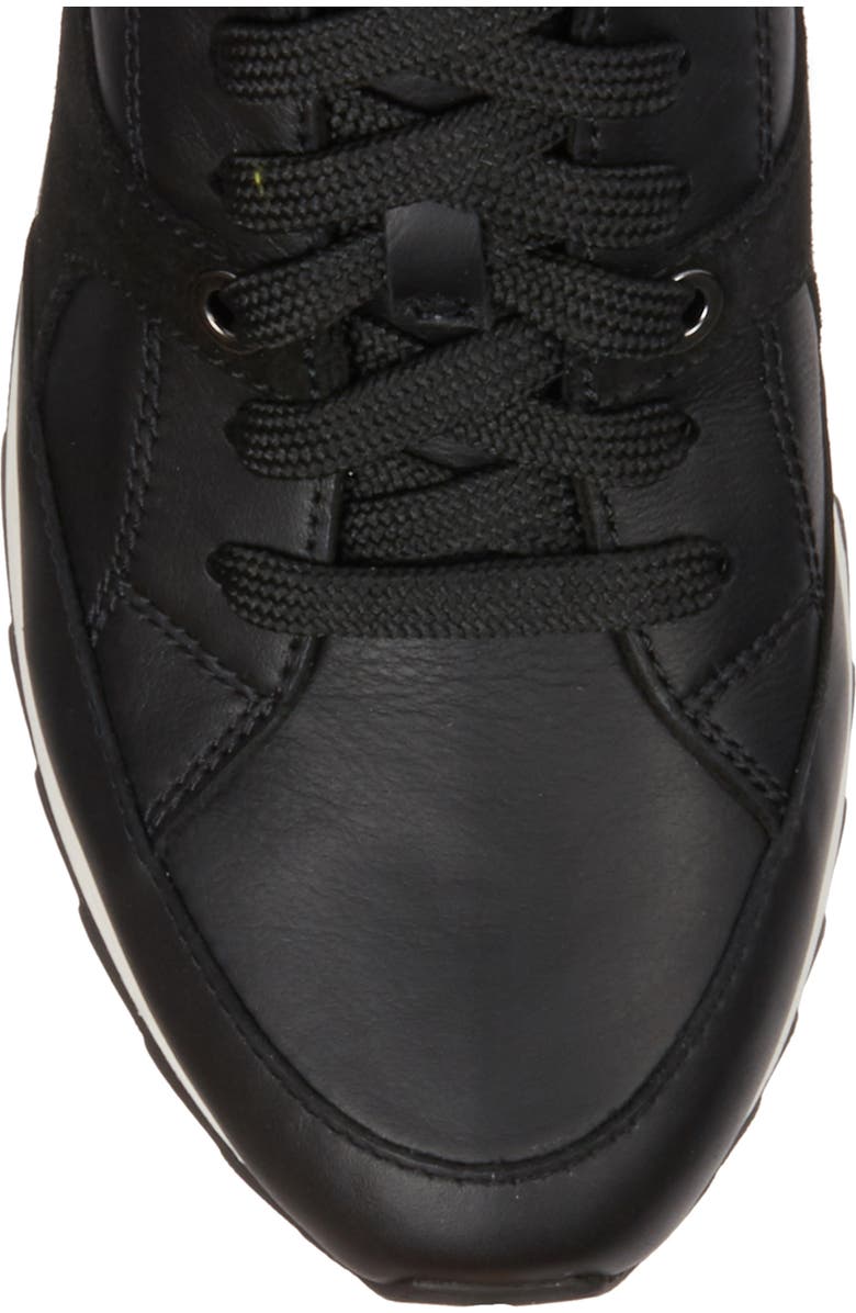 Geox Aneko Amphibiox Waterproof Faux Fur Trim Sneaker, Alternate, color,