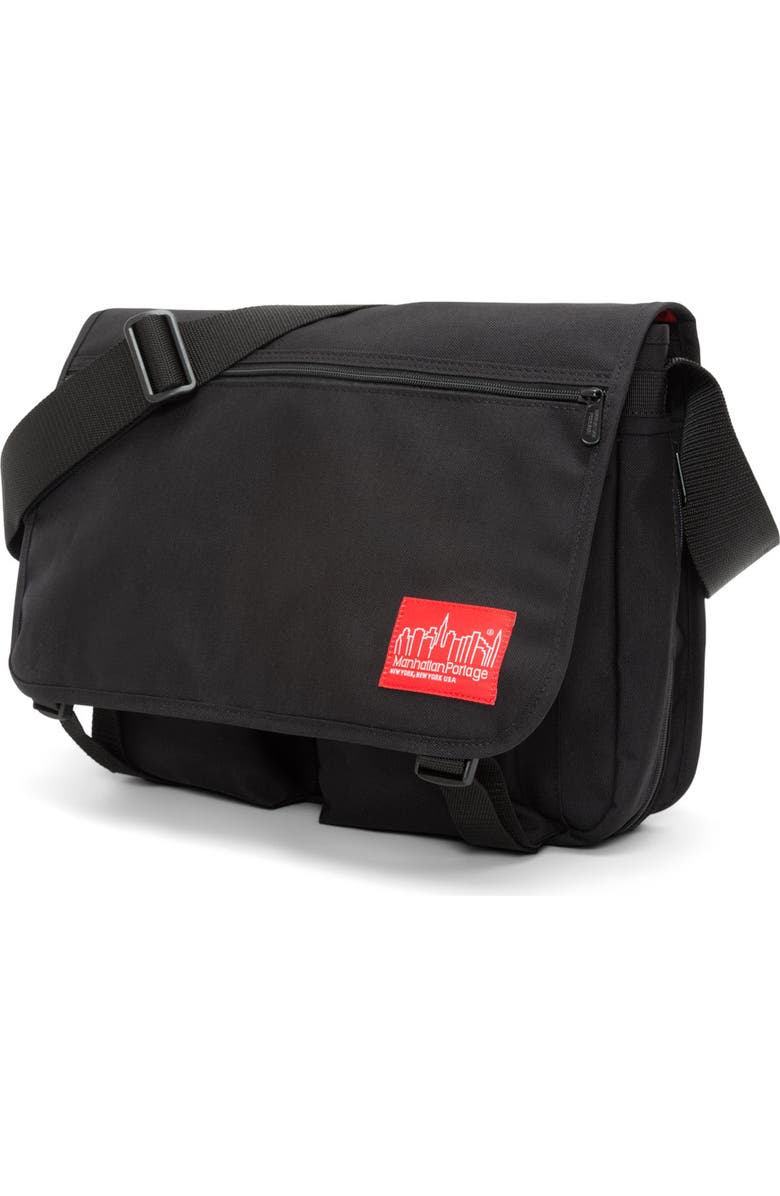 Manhattan Portage Europa Messenger Bag, Alternate, color, Black