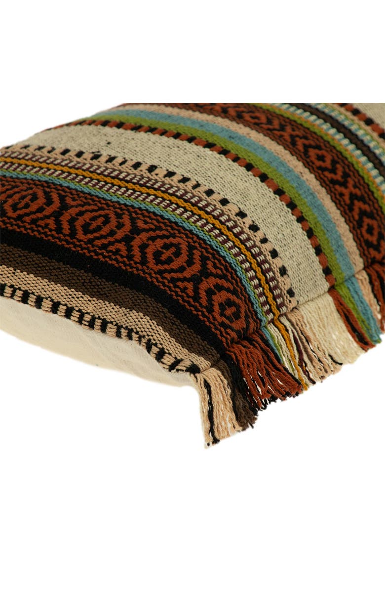 PARKLAND COLLECTION Woody Transitional Brown Throw Pillow, Alternate, color, Brown