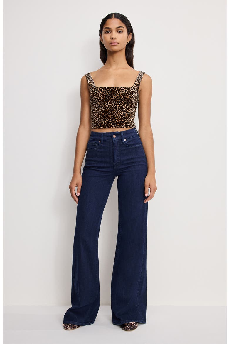 Good Waist High Waist Palazzo Jeans, Alternate, color, INDIGO1153